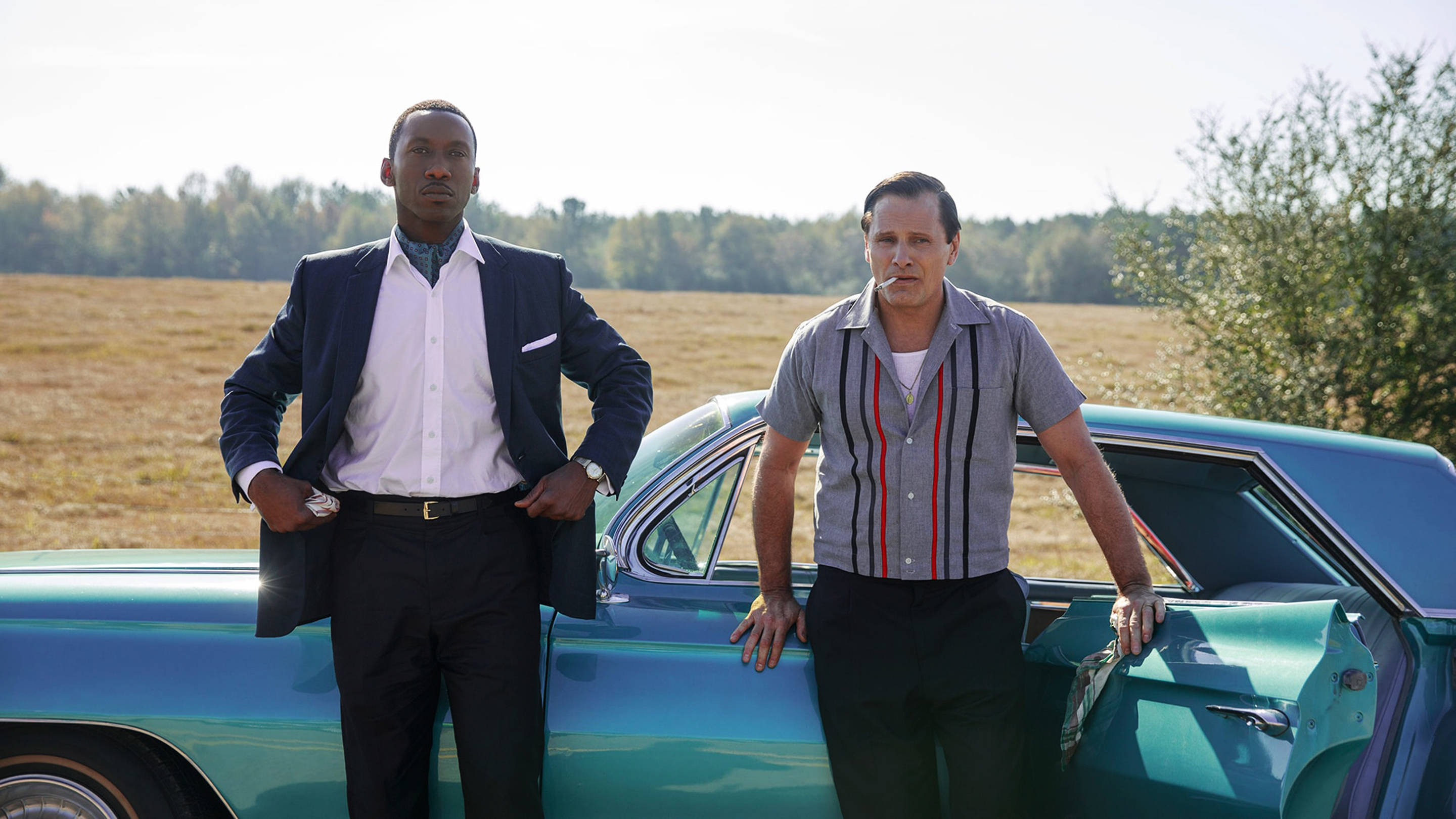 Mahershala Ali and Viggo Mortensen in Green Book