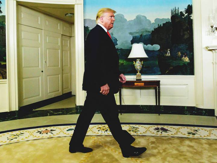 A Quiet Place: Trump's Confidence At Odds With His Administration