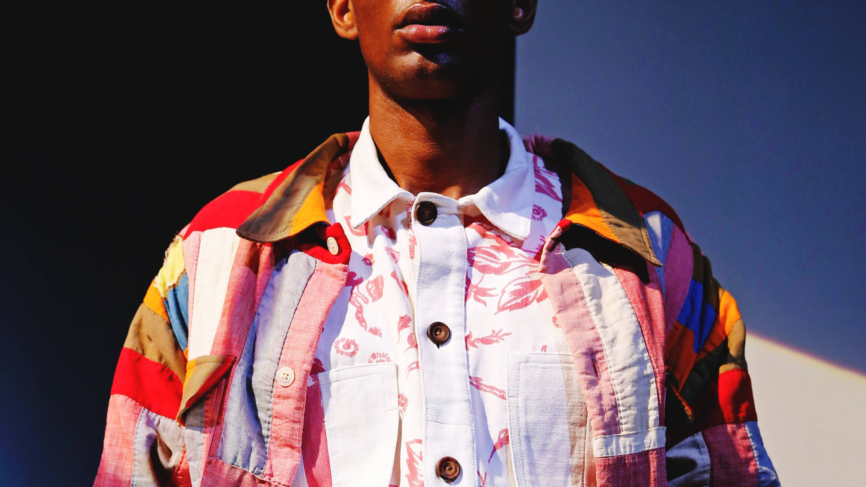 Bright colors fashion trend mens playboy